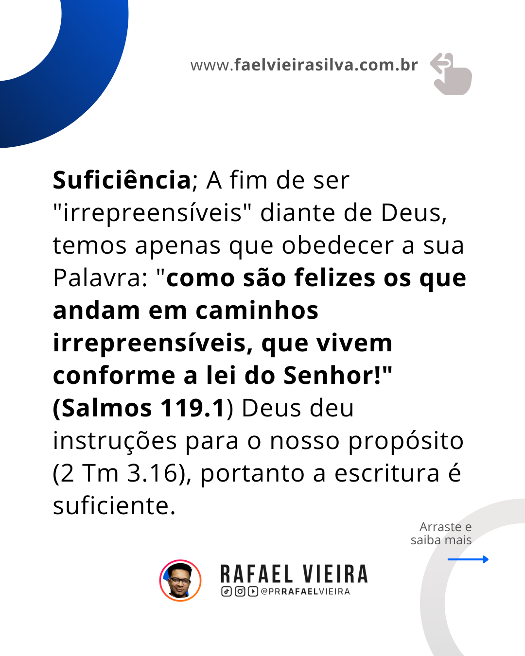 4 Categorias da fala de Deus.